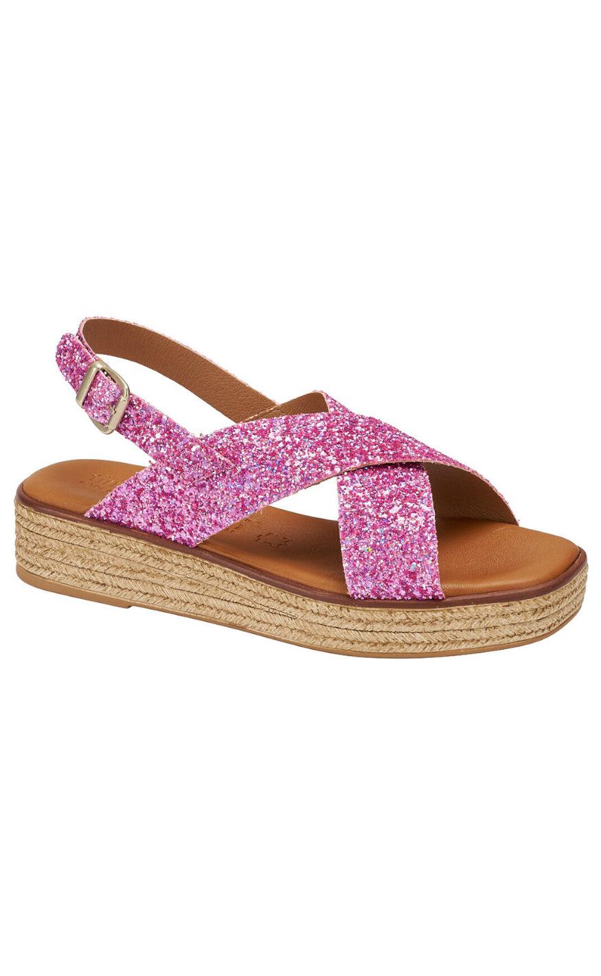 Tim Simonsen Sandaler Sussie Glitter Rosa