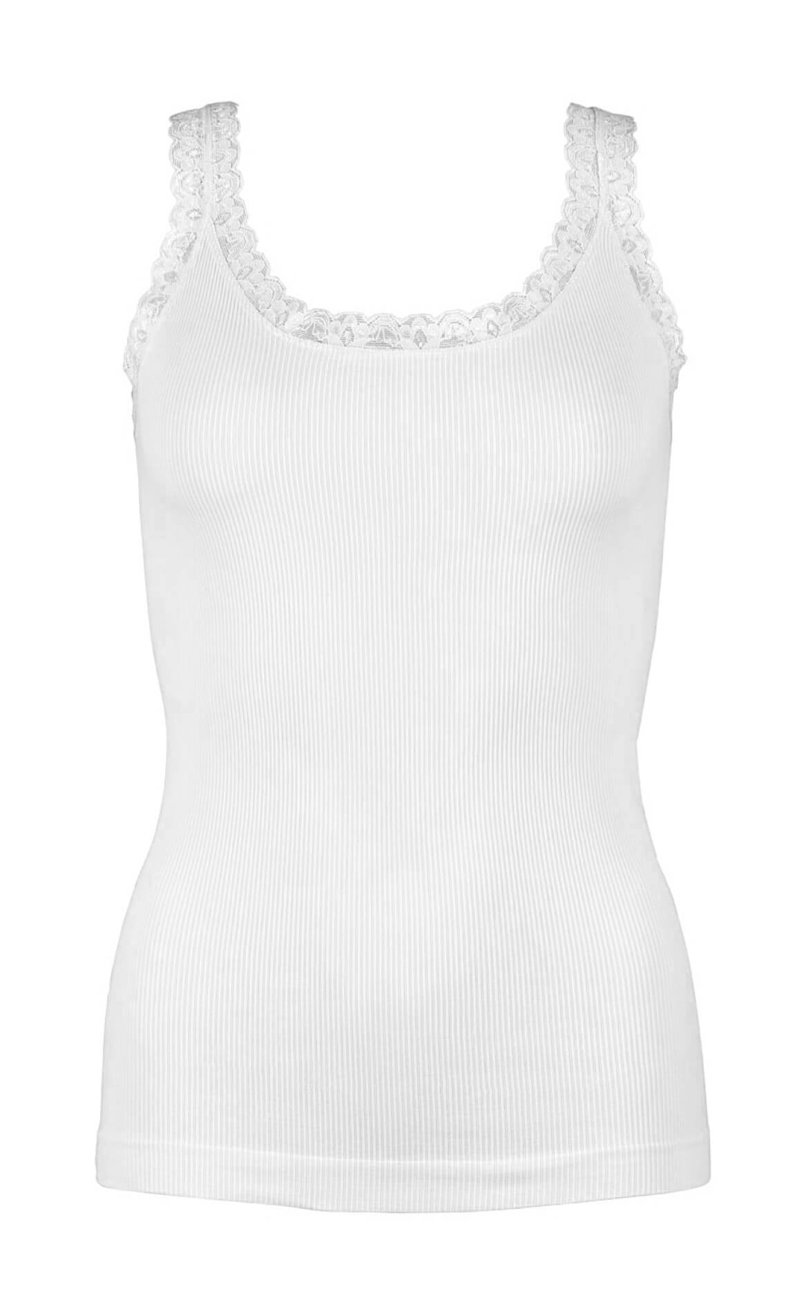 Tim   Simonsen Top Frida Rib Bianco