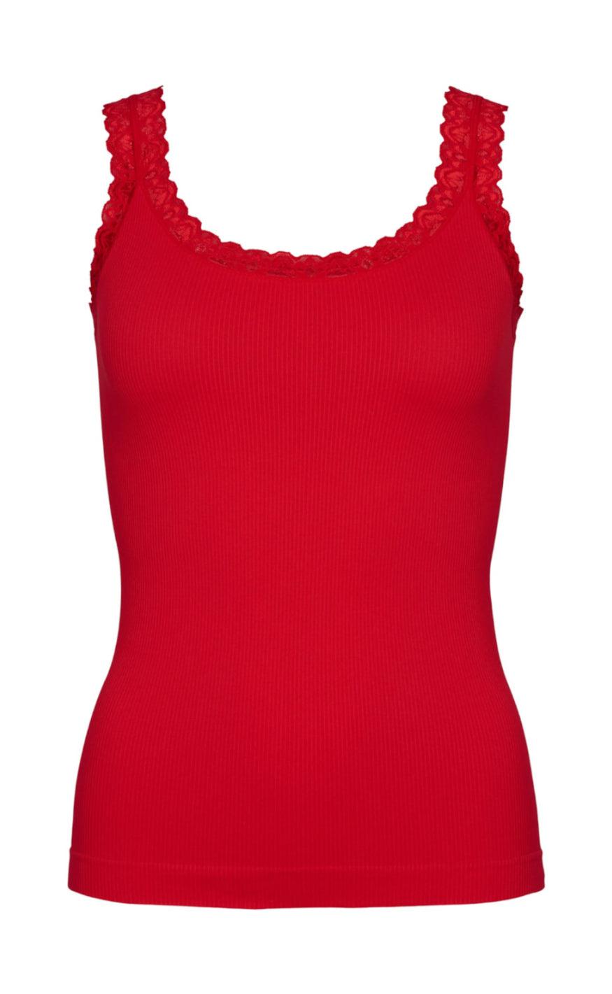 Tim Simonsen Top Frida Rib Rosso