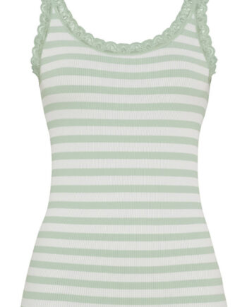Tim   Simonsen Top Isa Rib Menta Bianco