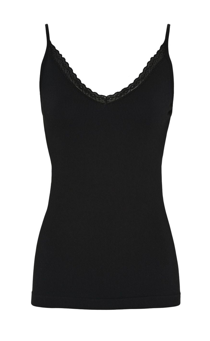 Tim   Simonsen Top Molly Rib Nero