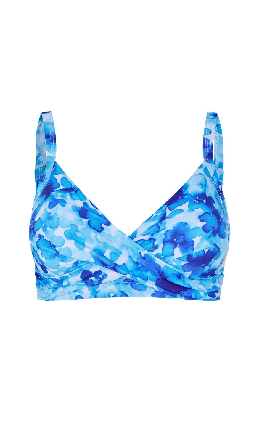 Unica Copenhagen Bikini Overdel Top Naya Blue Flower