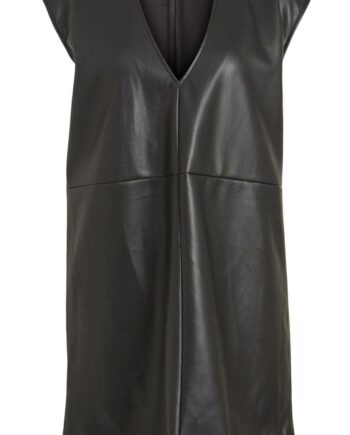 Vila Kjole Leiva Coated Black