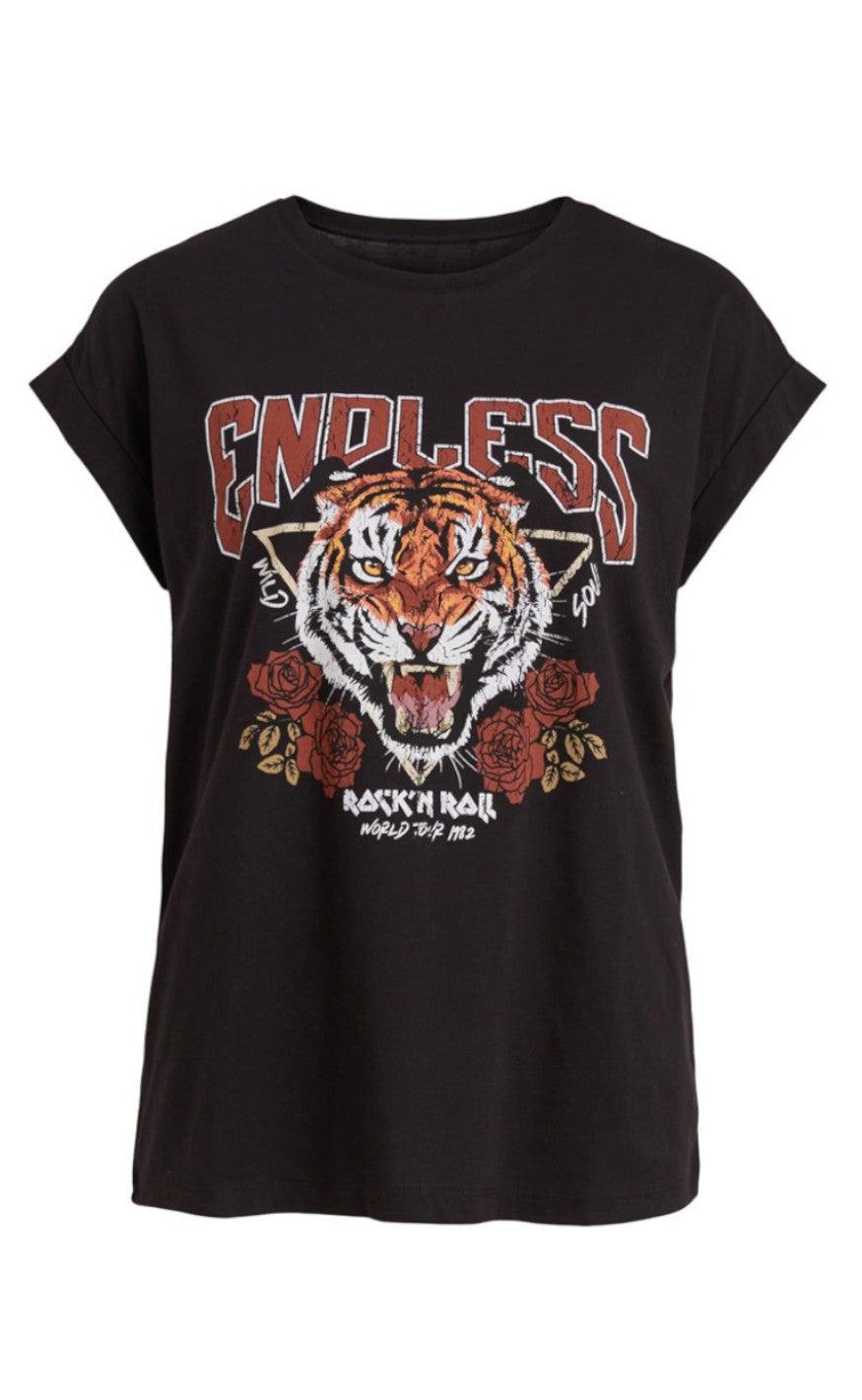 Vila -shirt Prisella Black