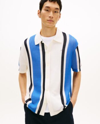 Athleisure Open Knit Ss Shirt