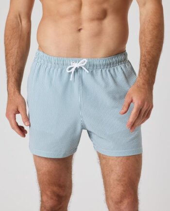 Borg Seersucker Swim Shorts  Bb Swim Stripe