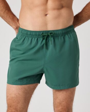 Borg Solid Swim Shorts  Egret
