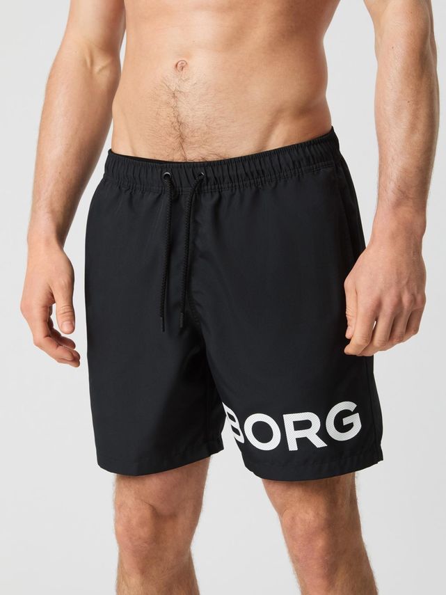 Borg Swim Shorts  Bone White