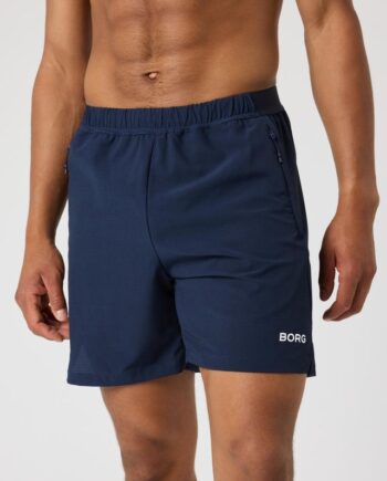 Borg Zip Shorts  Brushed Nickel