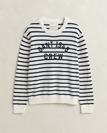 Breton Stripe Graphic  -neck