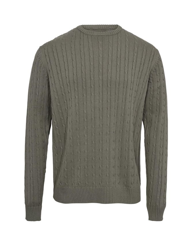 Cable  -neck Knit Regular Fit