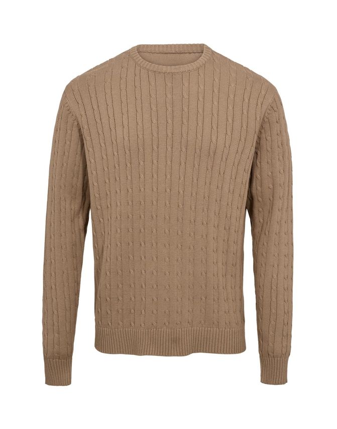 Cable  -neck Knit Regular Fit