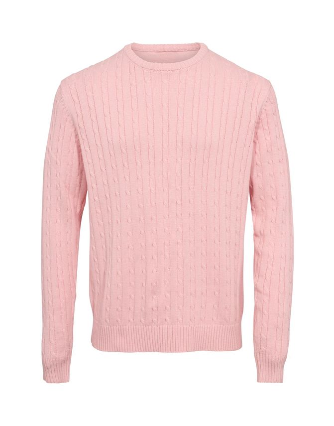 Cable  -neck Knit Regular Fit