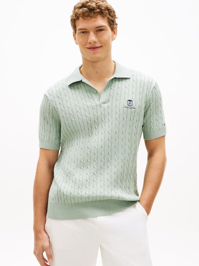 Cable Short Sleeve Polo