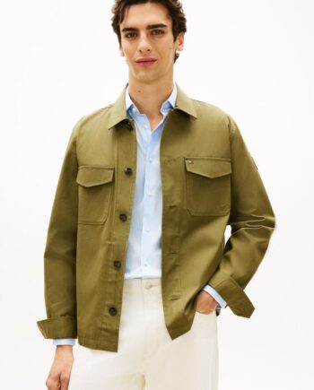 Cotton Nylon Shirt Jacket