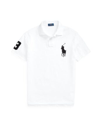 Custom Slim Fit Big Pony Mesh Polo Shirt