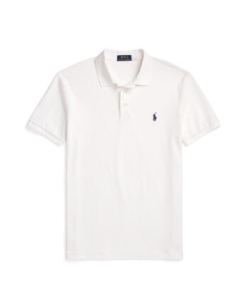 Custom Slim Fit Stretch Mesh Polo Shirt