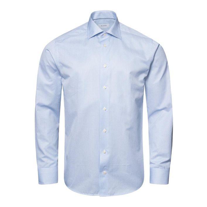 Fine Stripe Signature Twill Shirt     New Version Of Our Signature Twill Shirt