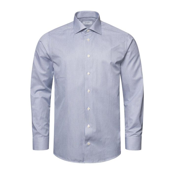 Fine Stripe Signature Twill Shirt     New Version Of Our Signature Twill Shirt
