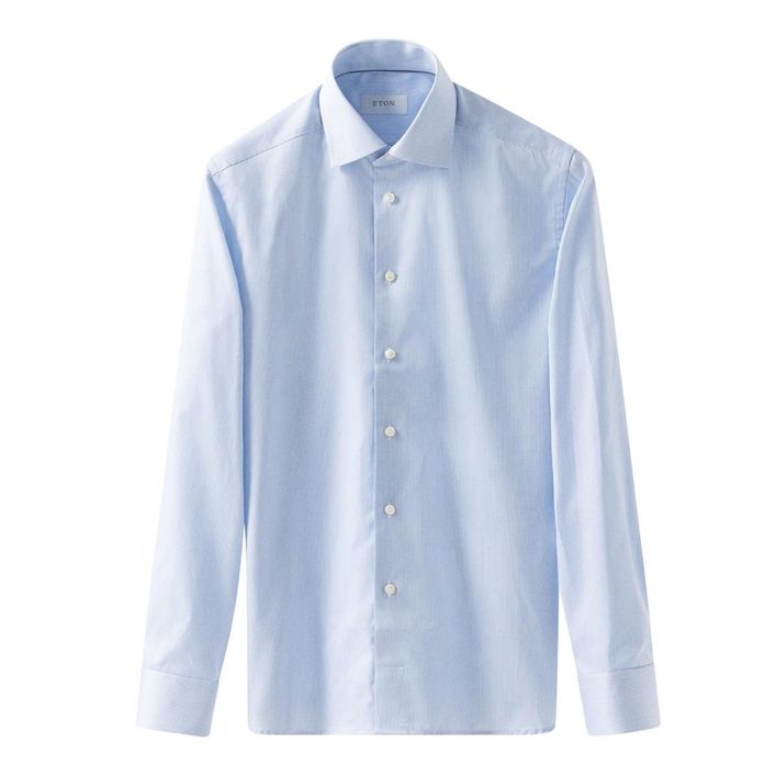 Fine Stripe Signature Twill Shirt     New Version Of Our Signature Twill Shirt