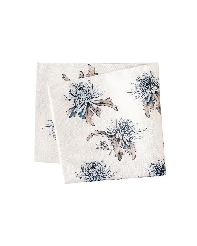 Flower Oxford Silk Pocket Square