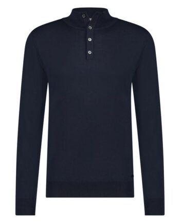 Gus Buttoned Polo Merino
