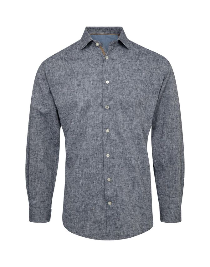 Regular Fit Linen Look