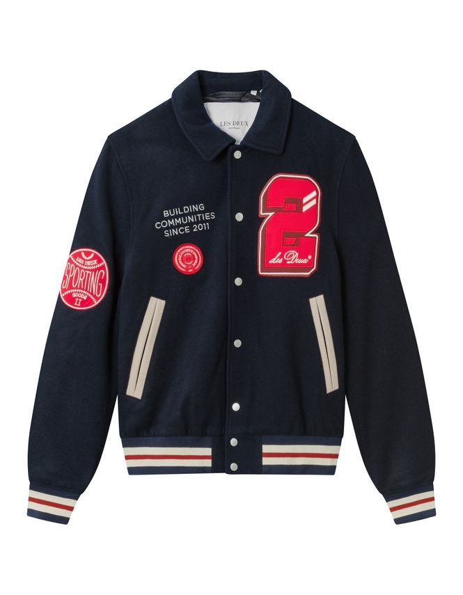 Les Deux Varsity Wool Jacket