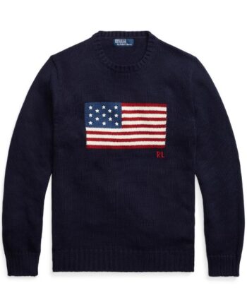 Ls Cn Flag-long Sleeve-pullover