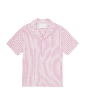 Lukas Stripe Cotton Linen Ss Shirt
