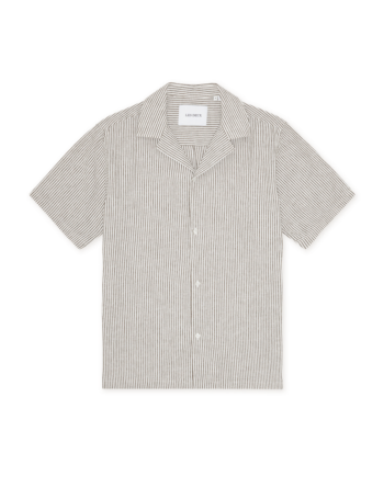 Lukas Stripe Cotton Linen Ss Shirt