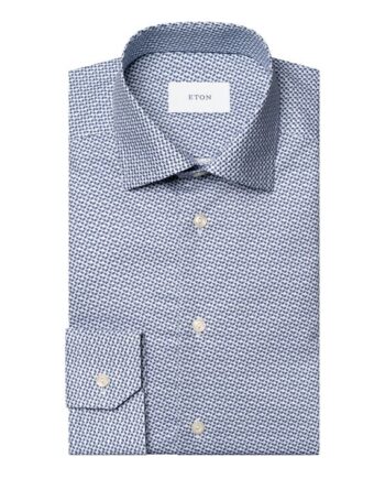 Micro Geometric Signature Twill Shirt