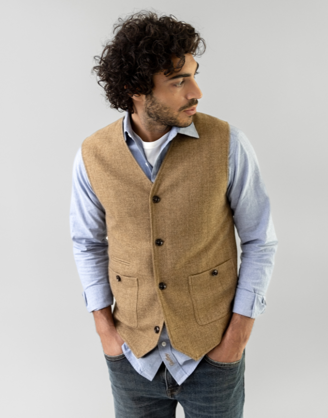 Mmgconor Herringbone Waistcoat
