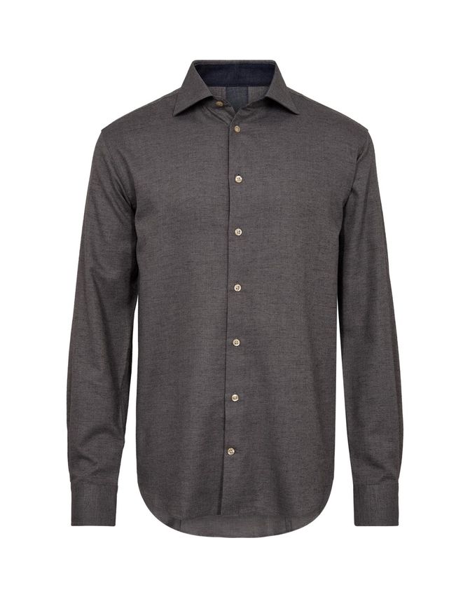 Modern Fit     Shirt Brushed