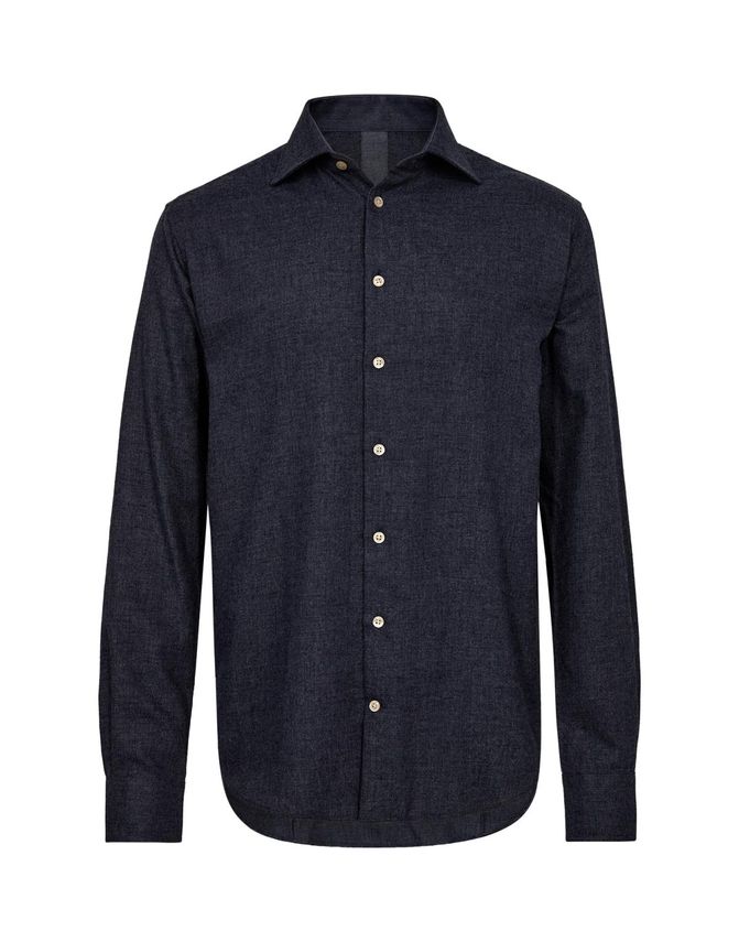 Modern Fit     Shirt Brushed