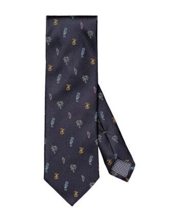 Motif Woven Silk Tie