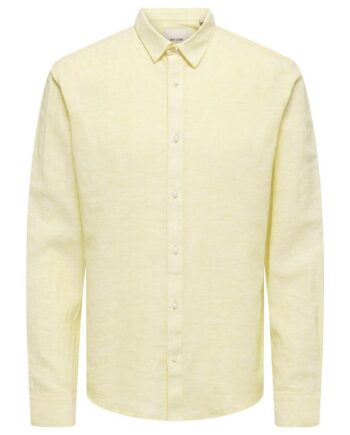 Onscaiden Ls Solid Linen Shirt
