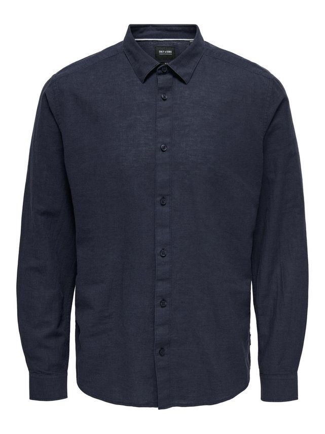 Onscaiden Ls Solid Linen Shirt