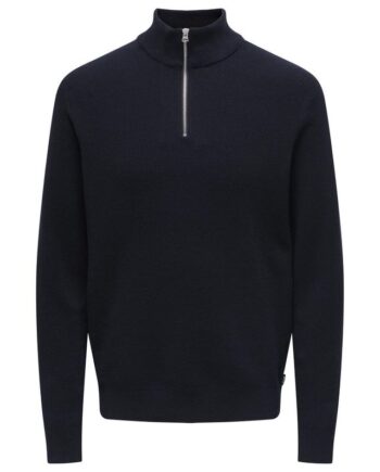 Onsphil Reg 12 Struc Half Zip Knit