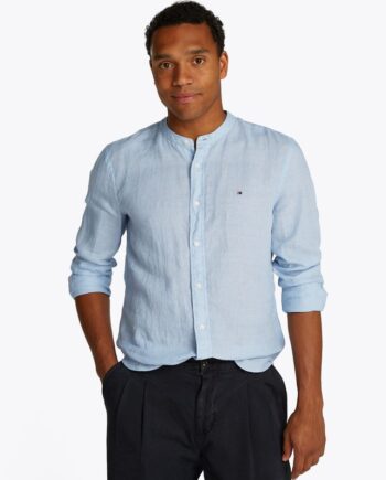 Pigment Dye Mao Collar Shirt