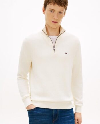 Pima Org Ctn Cashmere Zip Mock