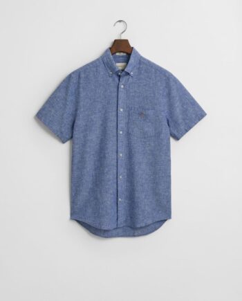 Reg Cotton Linen Ss Shirt