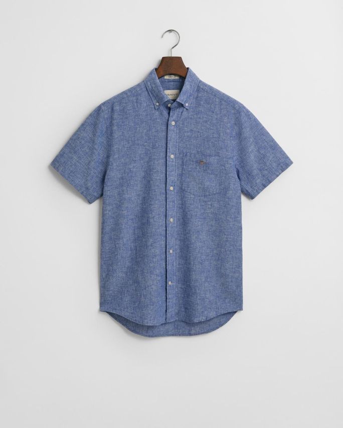 Reg Cotton Linen Ss Shirt