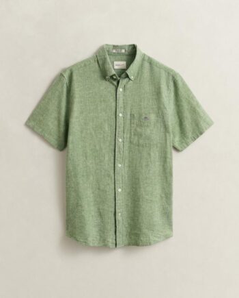 Reg Cotton Linen Ss Shirt