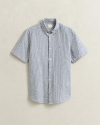 Reg Seersucker Stripe Ss Shirt