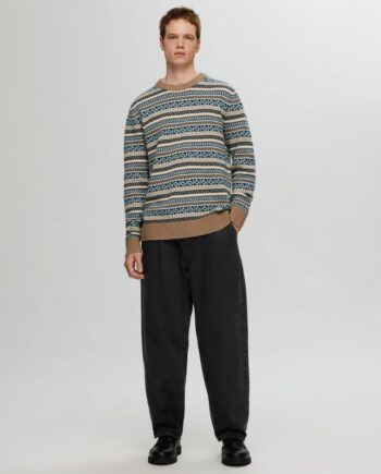 Slh220-loose Kobe Pleat 5431 Blk Jn