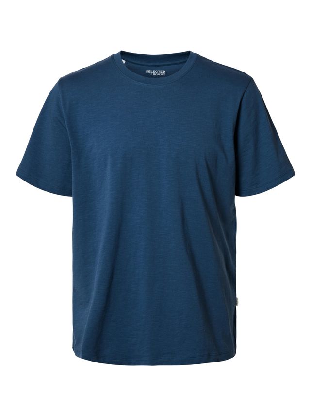 Slhaspen Slub Ss  -neck Tee Noos