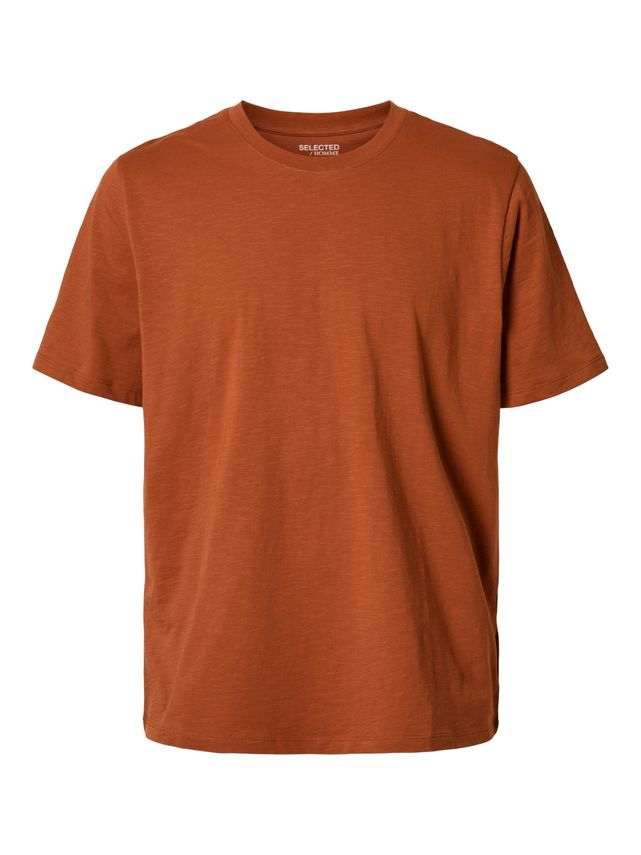 Slhaspen Slub Ss  -neck Tee Noos