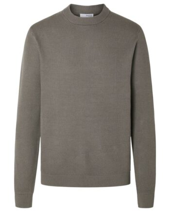Slhdane Ls Knit Structure Crew Neck