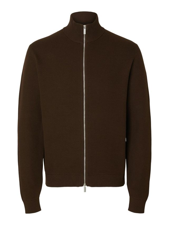 Slhdane Ls Knit Structure Full Zip
